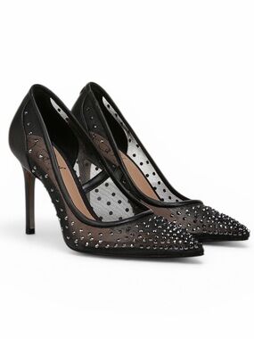 NIB Sam Edelman Hazel Mesh Pointed Toe Pump Heels Women’s size 9.5 Black